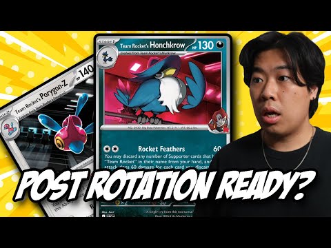 This Deck is GREAT for POST ROTATION | Team Rocket's Honchkrow Pokemon TCG LIVE Gameplay