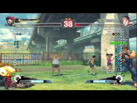 UchihaStrider (Akuma) Vs umehara_daigo13 (Ryu) SSF4 AE Ranked Matches - PSN