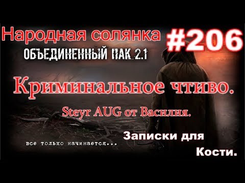 СТАЛКЕР НС ОП 2.1 #206. Криминальное чтиво, Финал. Steyr AUG от Василия и Тайник Вожака на Янтаре.