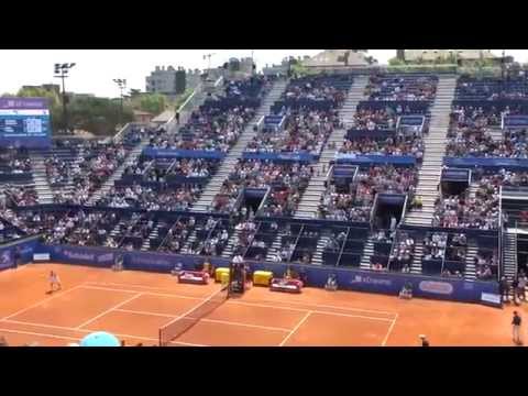 Teymuraz Gabashvili wins against David Ferrer (last point) [HD] - Barcelona Open Banc Sabadell 2014