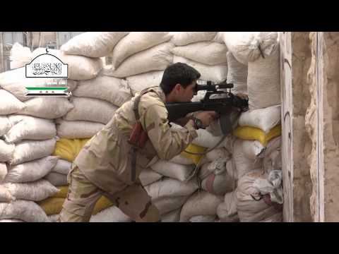 استهداف تحركات عناصر قوات النظام في جبهة حي الأشرفية بواسطة قناصة من قبل اتحاد كتائب شهداء بدر