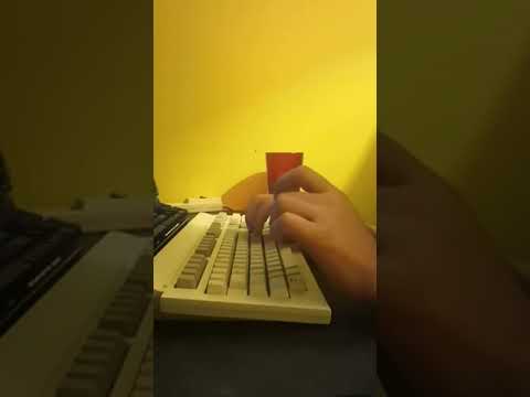 NOS DEC Space Invader linear vintage keyboard sound test