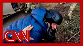 CNN interview with medics in Ukraine interrupted by incoming Russian round