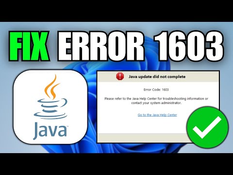 How To Fix Java Error Code 1603 Or Java Update Did Not Complete