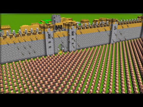 Minecraft - VILLAGERS vs SKELETON CASTLE