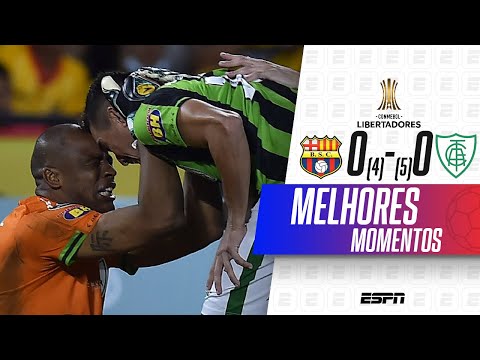 Gols e lances de Barcelona x América-MG