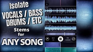 Isolate & Extract Vocal/Instrument Stems from ANY Song - Transcribe+
