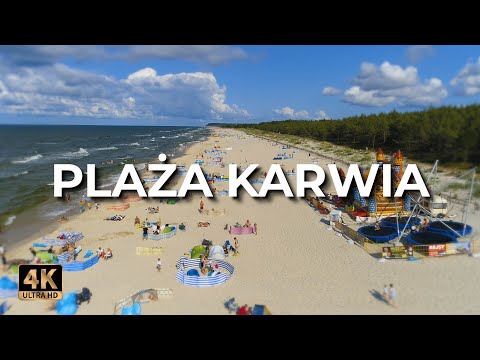 Plaża Karwia z drona | Plaża Karwia z lotu ptaka | Lato | LECE W MIASTO™ [4k]