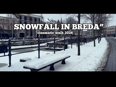 Snow in Breda 2026 | Cinematic Winter City Walk
