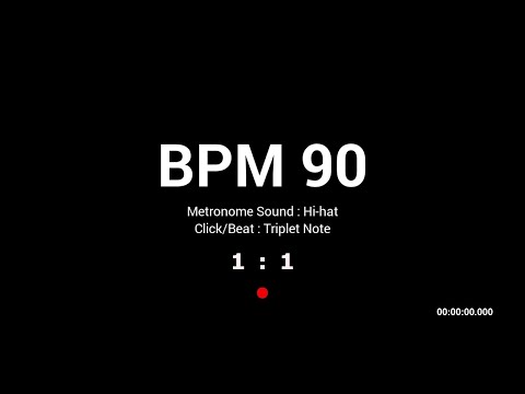 Metronome BPM 90 / Hi-hat / Triplet