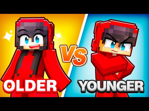 OLDER SIBLING vs YOUNGER SIBLING in Minecraft!