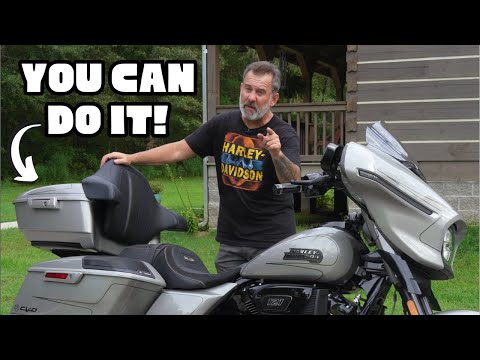 HOW TO Install Harley Davidson Tour-Pak, Backrest, Detachable Rack, 4-Point Dock & Lock Set