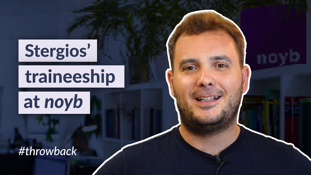 Stergios' Legal Traineeship at noyb #throwback