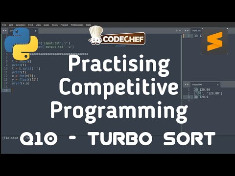 Turbo Sort Codecheaf Problem Code Tsort Solution In Python