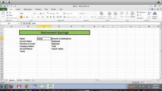 How to Calculate Retirement Savings Using Excel 2010