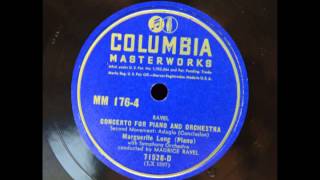 Download lagu Ravel, Piano Concerto, Marguerite Long (Piano) with Symphony Orchestra conducted by Maurice Ravel mp3