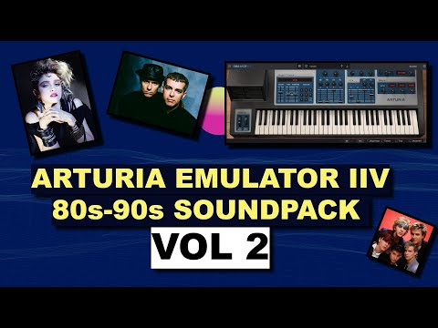 80s-90s ICONIC SYNTHPOP VOL 2 ARTURIA EMULATOR IIV #arturia #80smusichits #soundbank #soundpack