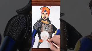 Chaar Sahibzaade drawing🙏🏻/Tutorial✨Part2#chaarsahibzaade #howtodraw #sikh #drawing #shorts #hindi