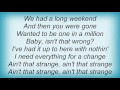 Rhett Miller - Ain't That Strange Lyrics