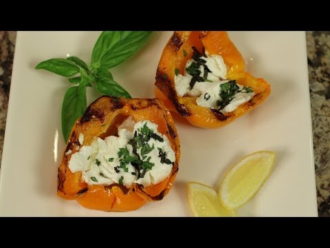 Grilled Bell Peppers With Goat Cheese, Herbs & Lemon by Rockin Robin
