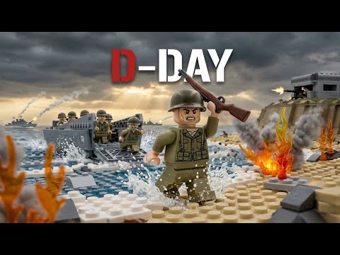 LEGO D-DAY: Epic Normandy Invasion 1944 | WW2 Stop Motion Battle | Full Movie