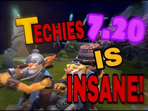TECHIES WAS INSANE!! *7.20* PATCH DOTA 2 GAMEPLAY
