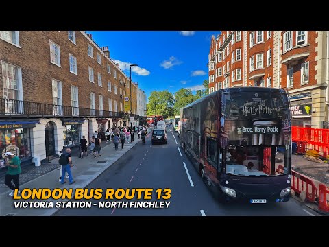 London Bus Route 13: Journey from Victoria Station to North Finchley