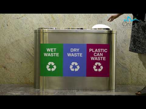 Stainless Steel Trio Dustbins