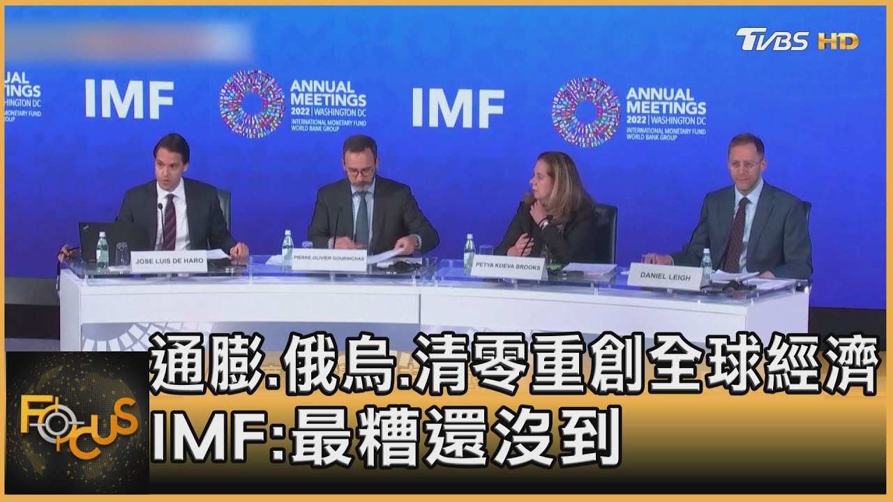 通膨.俄烏.清零重創全球經濟　IMF：最糟還沒到