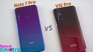 Vivo V15 Pro vs Redmi Note 7 Pro SpeedTest and Camera Comparison