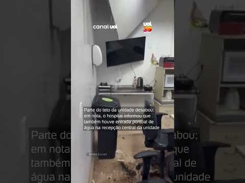 Chuva provoca estragos em hospital universitário de Brasília