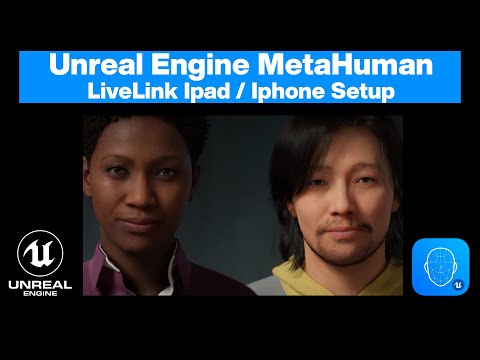 Unreal Engine MetaHuman Live Link Facial Mocap Setup & Change Character / iPhone or iPad