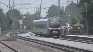 preview picture of video 'Straßkirchen 26.09.2014 mit Lichthupe sowie Nah-, Fern- und Güterverkehr'