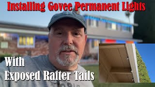 Install Govee  Lights on Exposed Rafter Tails