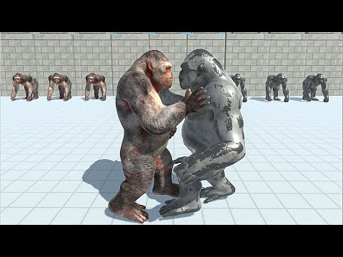 GORO VS IRON GORO Tournament - Animal Revolt Battle Simulator