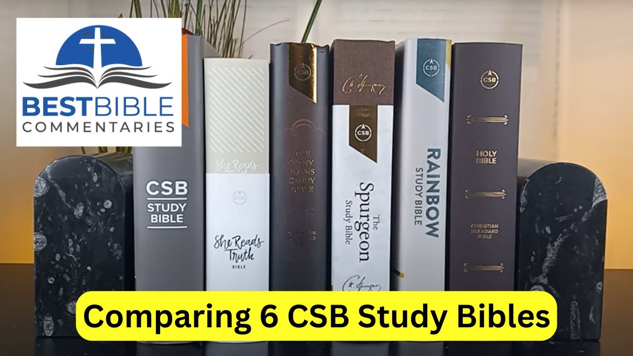Comparing 6 CSB Study Bibles: Rainbow, Spurgeon, She Reads Truth, More