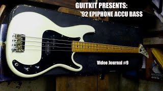 Video thumbnail for Guitkits Video Journal #9: 1992 Epiphone Accu Bass Resurrection by Bhabhi Guitkit