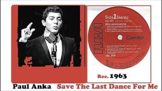 Paul Anka - Save The Last Dance For Me (Vinyl)