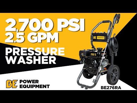 2,700 PSI - 2.5 GPM - BE Pressure Washer - BE276RA
