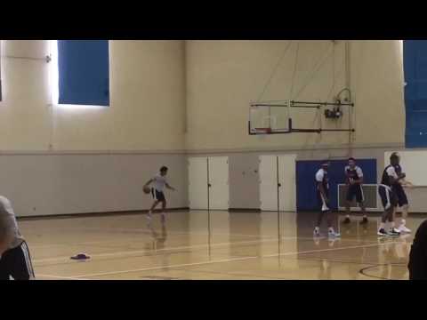 Cameron Payne Without The Boot On His Foot At Shootaround