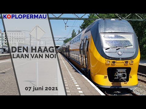Treinen op station Den Haag Laan van NOI - 7 juni 2021