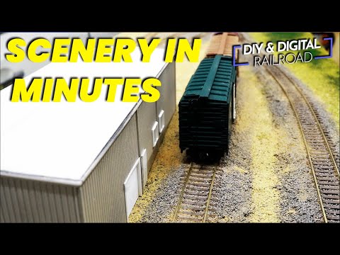 YES! Model Railroad Scenery can be this simple