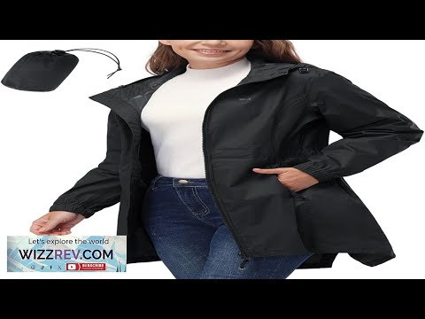33000ft Women's Waterproof Long Rain Coats Packable Rain Jacket with Hood Trench Review