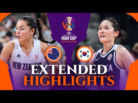 New Zealand 🇳🇿 vs Korea 🇰🇷 | Extended Highlights | FIBA Asia Cup Women 2025