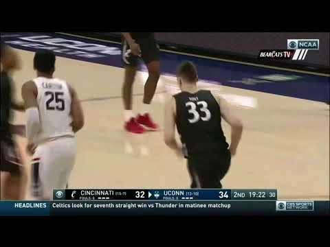 Men's Basketball Highlights (OT): Cincinnati 71, UConn 72 (Courtesy CBS Sports)