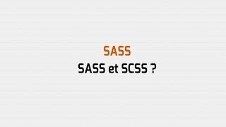 CSS Maintenable avec SASS et Compass (9/14) : Différence entre SCSS et SASS