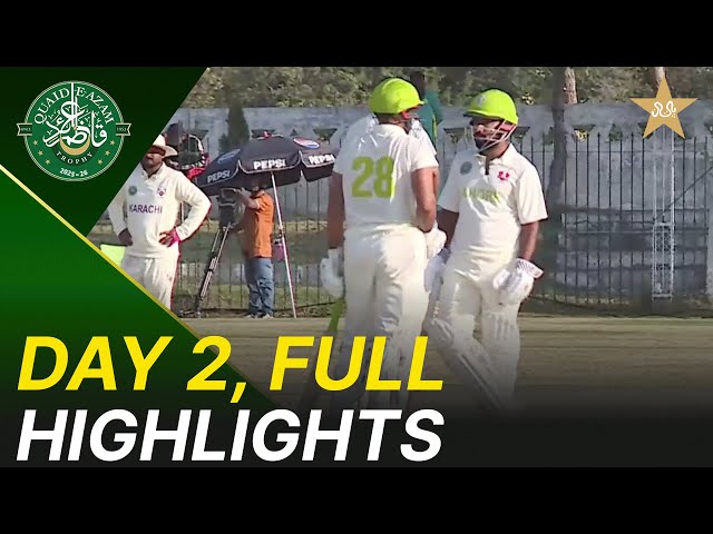 Full Highlights | Lahore Whites vs Karachi Blues | Day 2 | QeAT 2025/26 | M2P1U