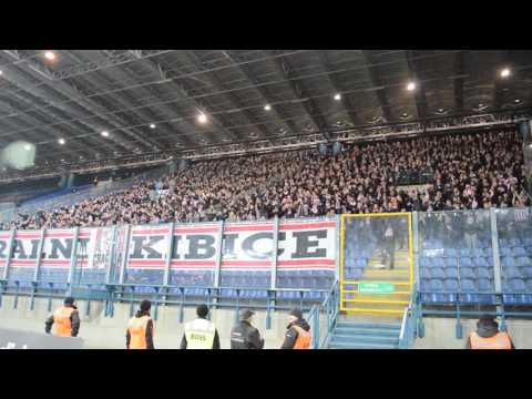 Wisła - Cracovia (10.12.2016) kibice Cracovii
