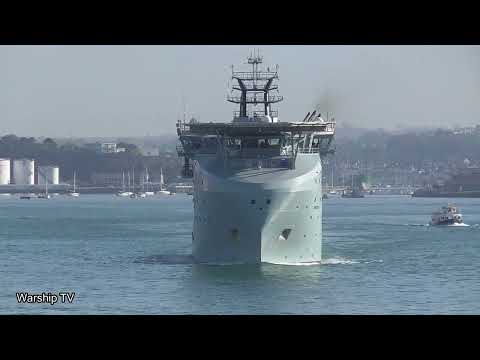 RFA PROTEUS K60 ENTERS DEVONPORT NAVAL BASE AT DEVILS POINT  19-10-23