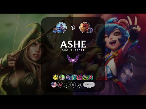 Ashe Support vs Annie - NA Master Patch 13.5
